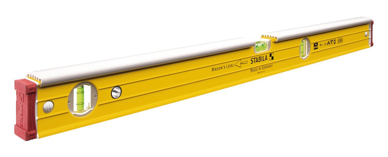 Stabila Masons Spirit Level 96-2-K With Protective Shield And Three Vials For Professionals