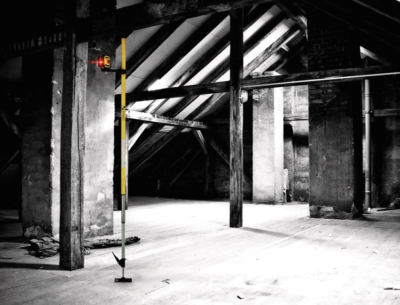 Stabila Telescopic Laser Pole LT30 Height Adjustable 20 To 365 Cm With Universal Threaded Platform For Interior Trades
