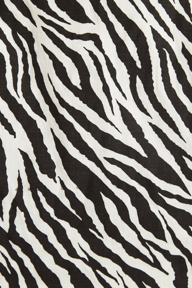 Louche Dylan Zebra Print A Line Mini Skirt