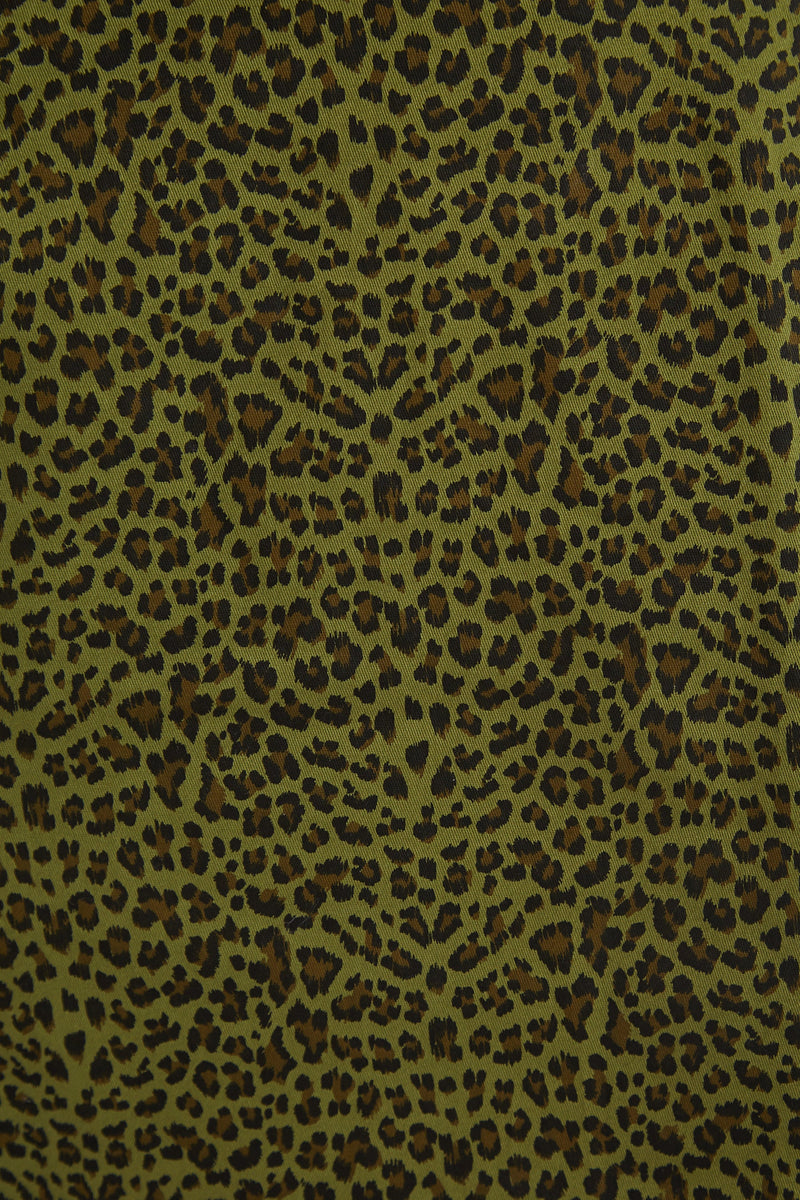 Anala Animal Print Square Neck Mini Dress