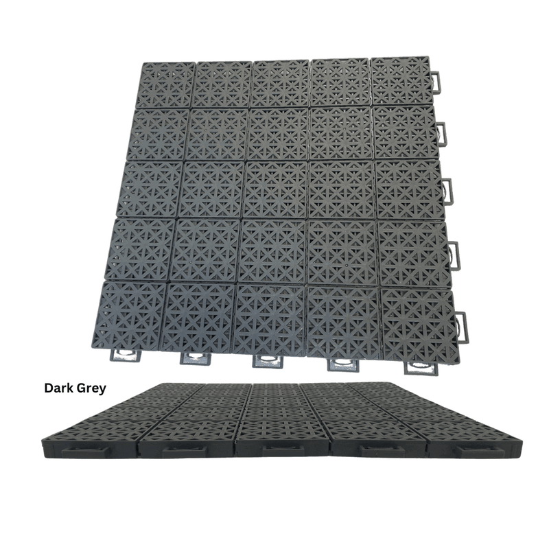 Singles Tennis Court System with Court Markings