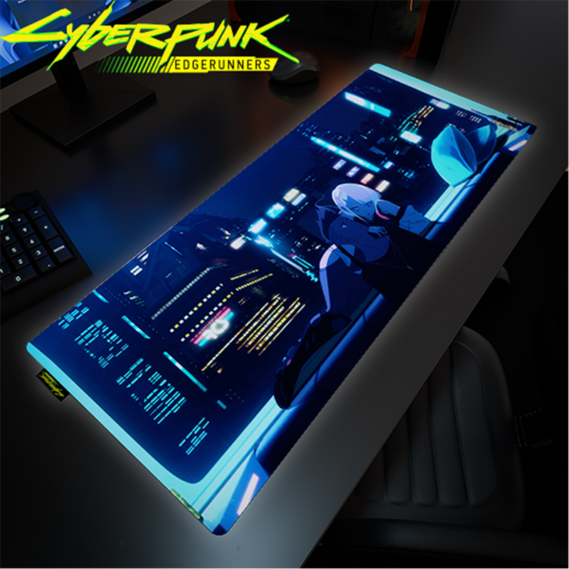 Cyberpunk® Edgerunners Desk Mat - David & Lucy