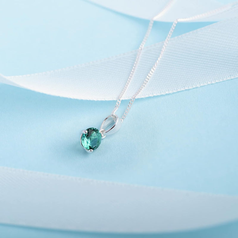 December Birthstone Pendant Necklace