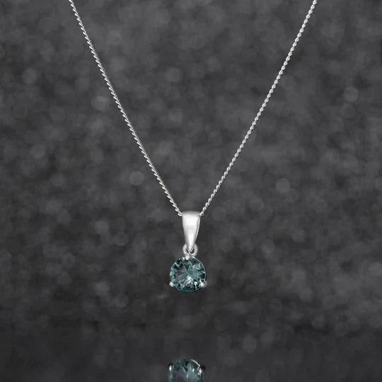 December Birthstone Pendant Necklace
