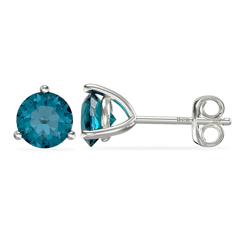 December Birthstone Stud Earrings