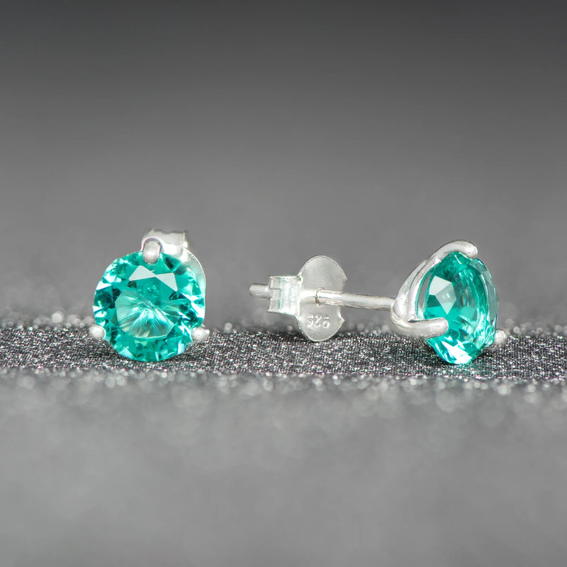 December Birthstone Stud Earrings