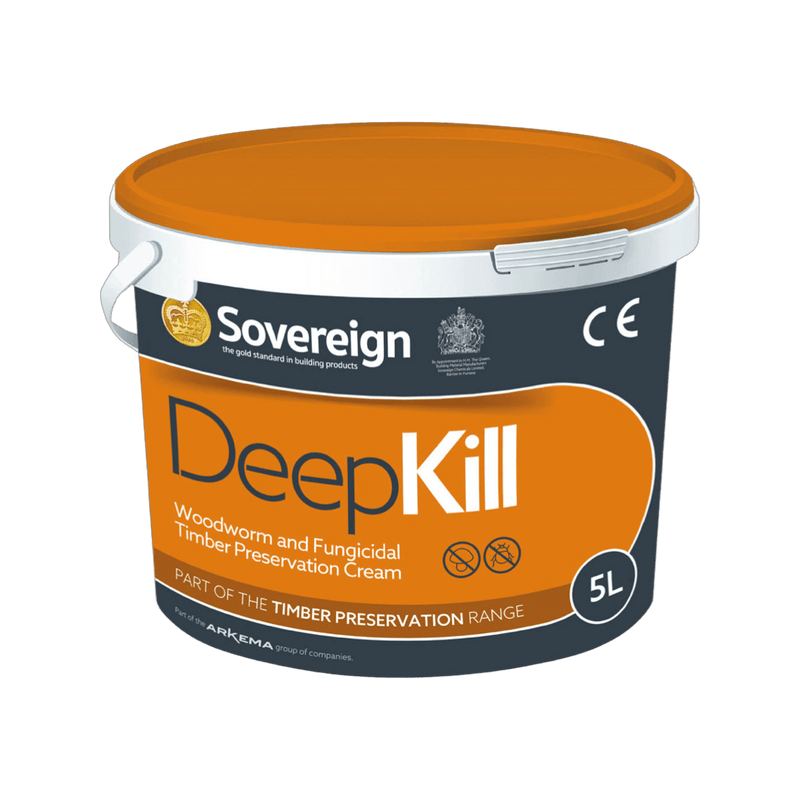 Sovereign Deepkill 5L - Professional-Grade Woodworm & Timber Treatment Cream