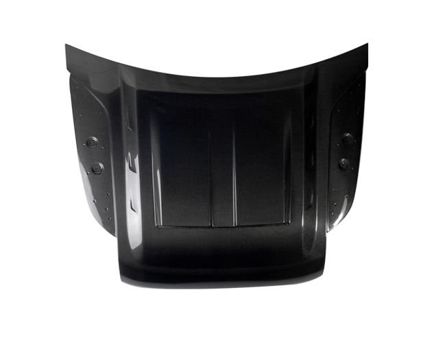 Land Rover Defender MK5 Khan A Style Carbon Fibre Bonnet (2020+) / DAS