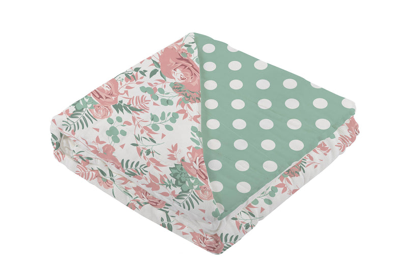 Desert Rose & Jade Polka Dot Newcastle Blanket