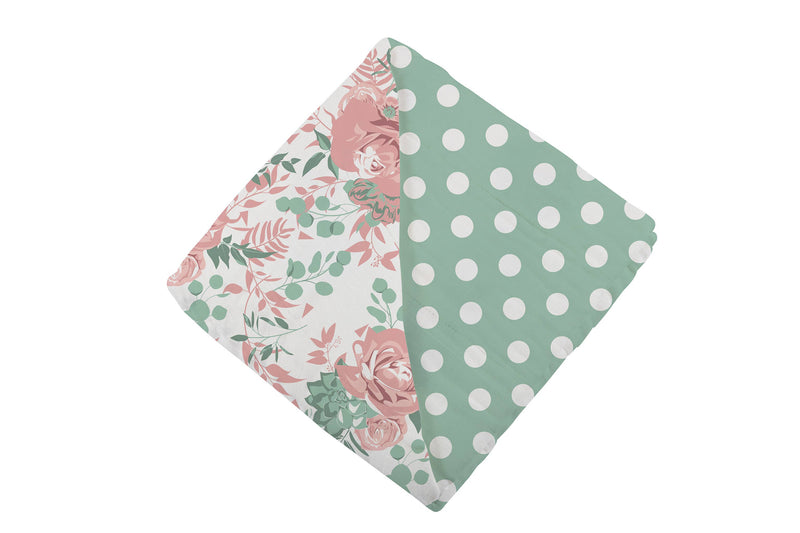 Desert Rose & Jade Polka Dot Newcastle Blanket