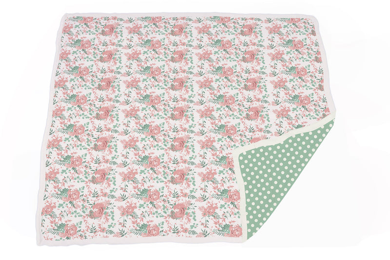 Desert Rose & Jade Polka Dot Newcastle Blanket