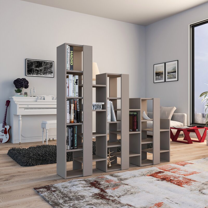 Lift Separator Modern Bookcase Display Unit Room Separator Tall 151cm