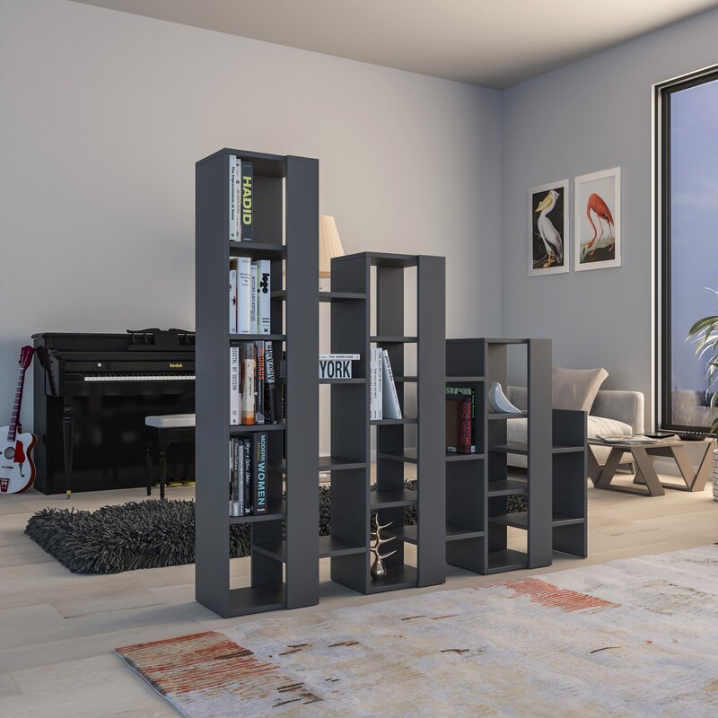 Lift Separator Modern Bookcase Display Unit Room Separator Tall 151cm