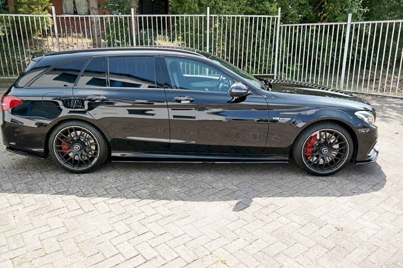 Maxton Design - SIDE SKIRTS SPLITTERS MERCEDES C-CLASS S205 63 AMG ESTATE (2015-2018)
