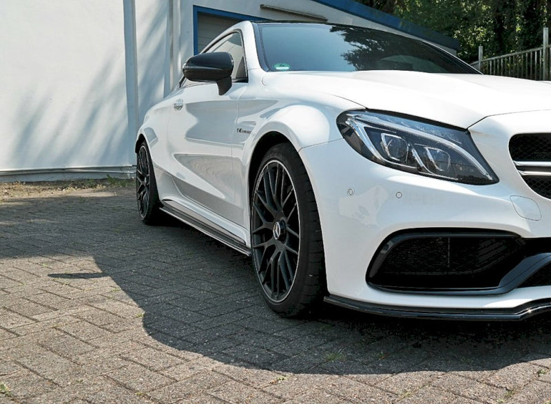 Maxton Design - SIDE SKIRTS SPLITTERS MERCEDES C 205 63 AMG COUPE (2016-2018)