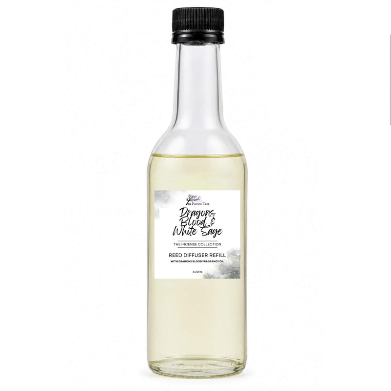 Dragons Blood & White Sage - Crystal Infused Reed Diffuser - The Incense Collection