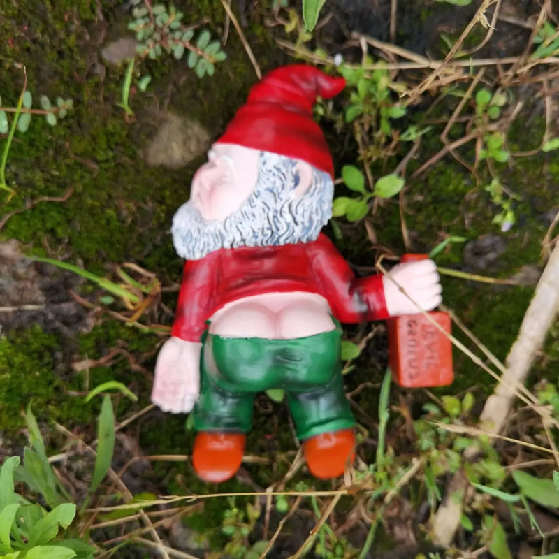15cm Drunken Garden Gnome - Funny Statue for Indoor & Outdoor Home Decoration