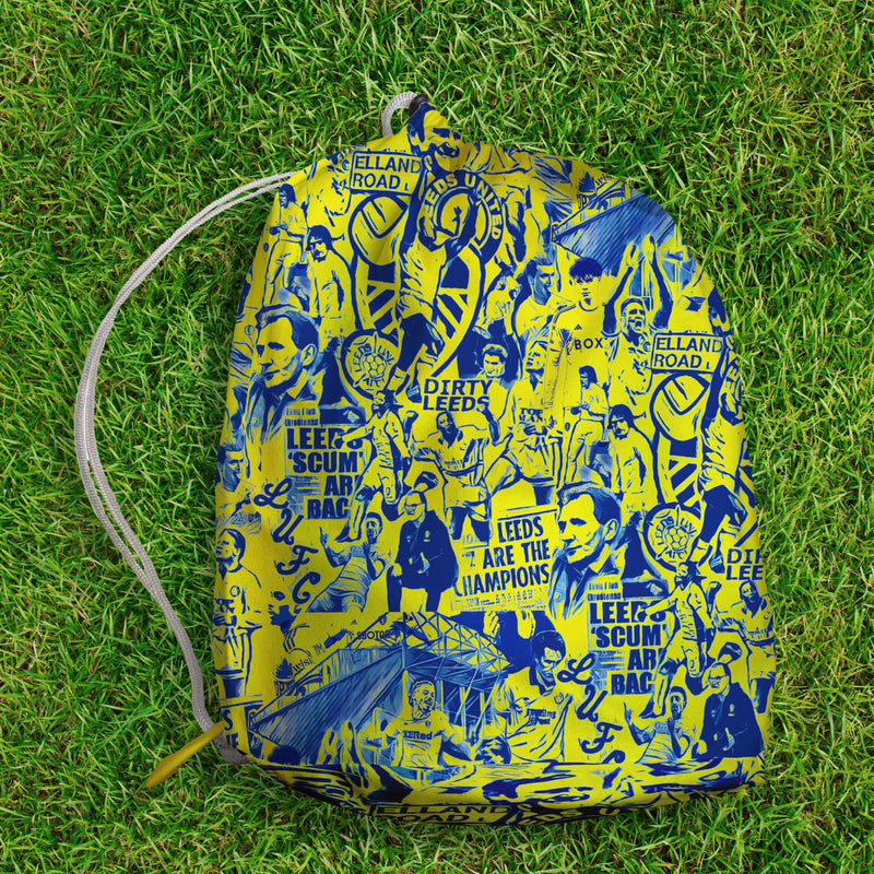 Leeds Player Montage - Drawstring Duffle bag