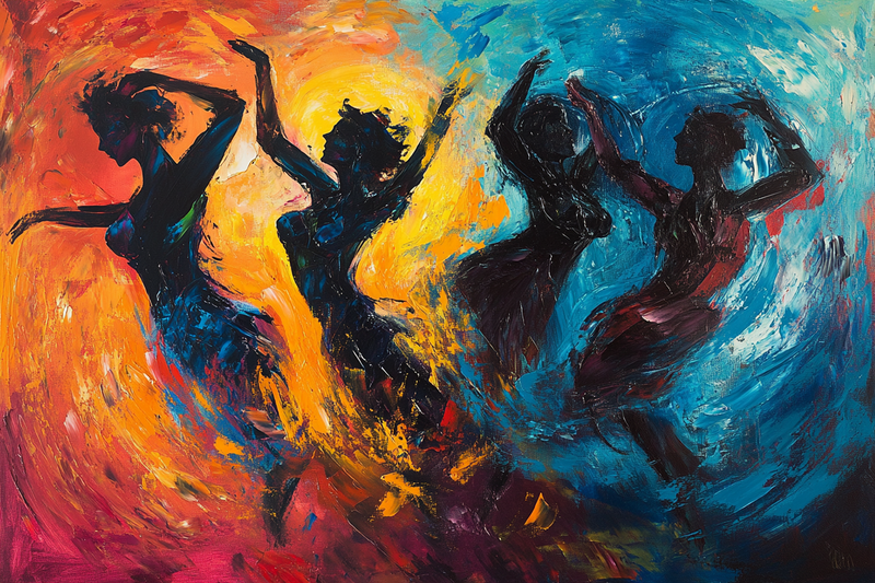 Dynamic Dancers Canvas
