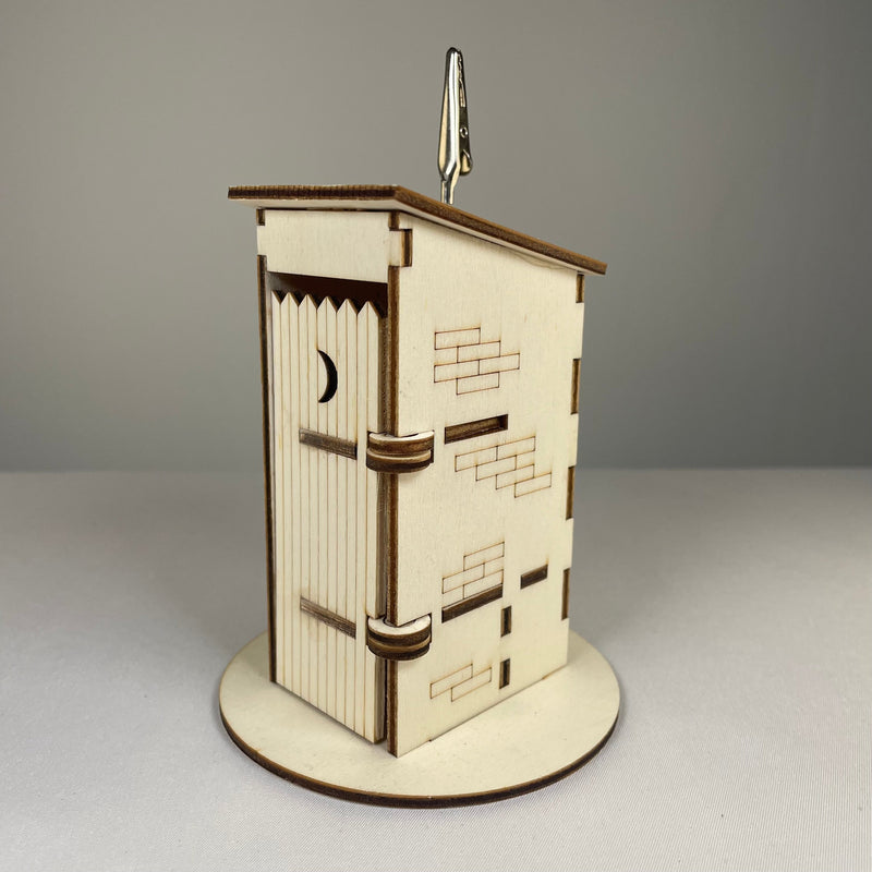 Outhouse Toilet - Ready-Made Memo Holder