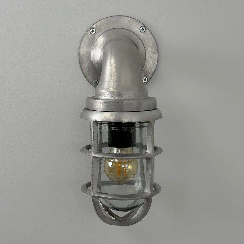 Beachamwell ~ Raw Cast Bulkhead Outdoor & Bathroom Sconce Wall Light ~ 10.5 Inch