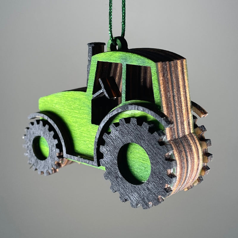 Tractor Bauble - Handmade Ornament
