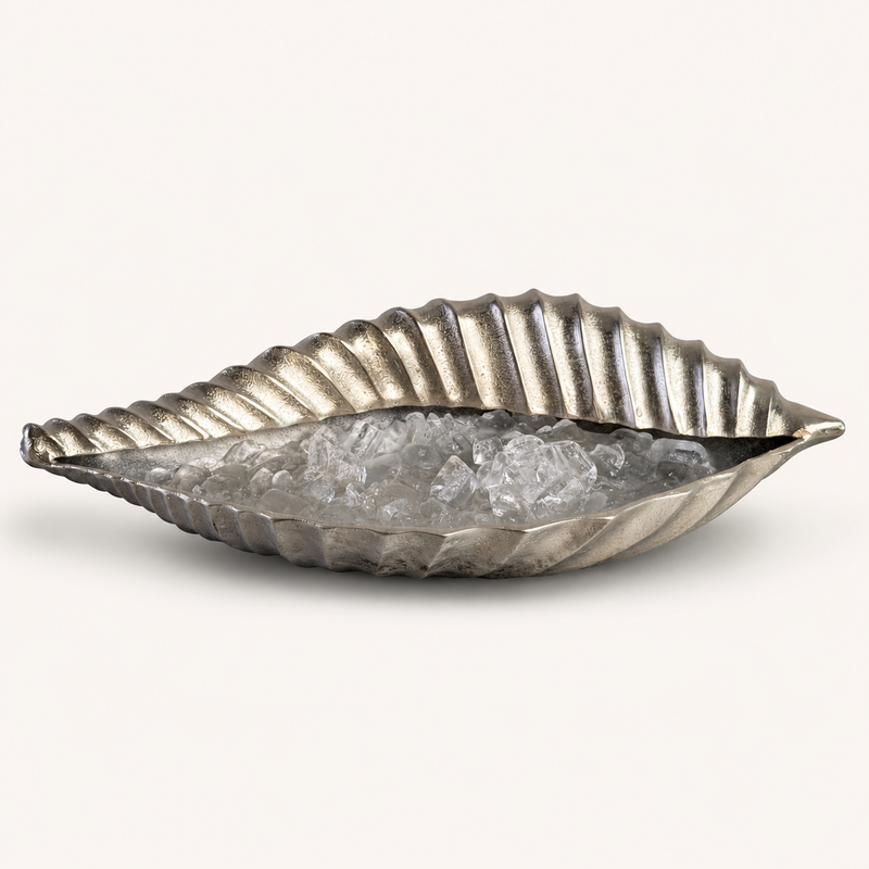 Clamshell Solid Cast Champagne Ice Bucket - Wine Cooler