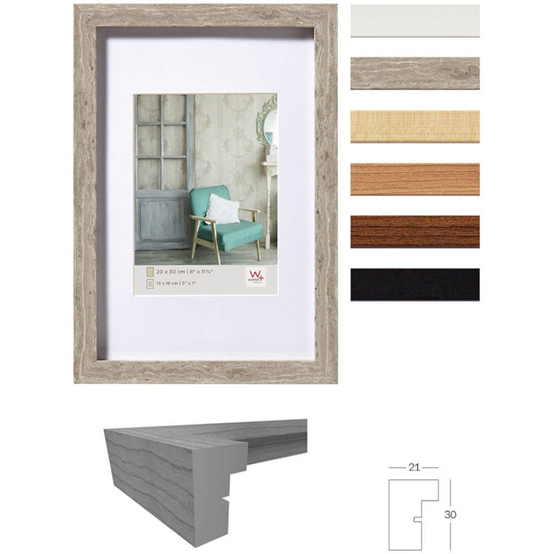 Grey Wooden Frame 20x16 Inch (Insert 16x12 Inch) Walther Stockholm