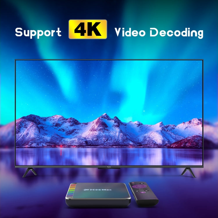 H96 Max W2 4K Ultra HD Android 11.0 Smart TV Box with Remote Control, Amlogic S905W2 Quad-Core, 4GB+64GB, 4GB+64GB