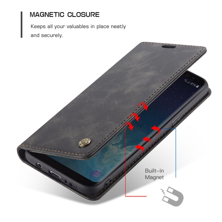 CaseMe-013 Multifunctional Retro Frosted Horizontal Flip Leather Case with Card Slot & Holder & Wallet, for Galaxy S8 Plus, for Galaxy S8, for Galaxy S9, for Galaxy S9 Plus