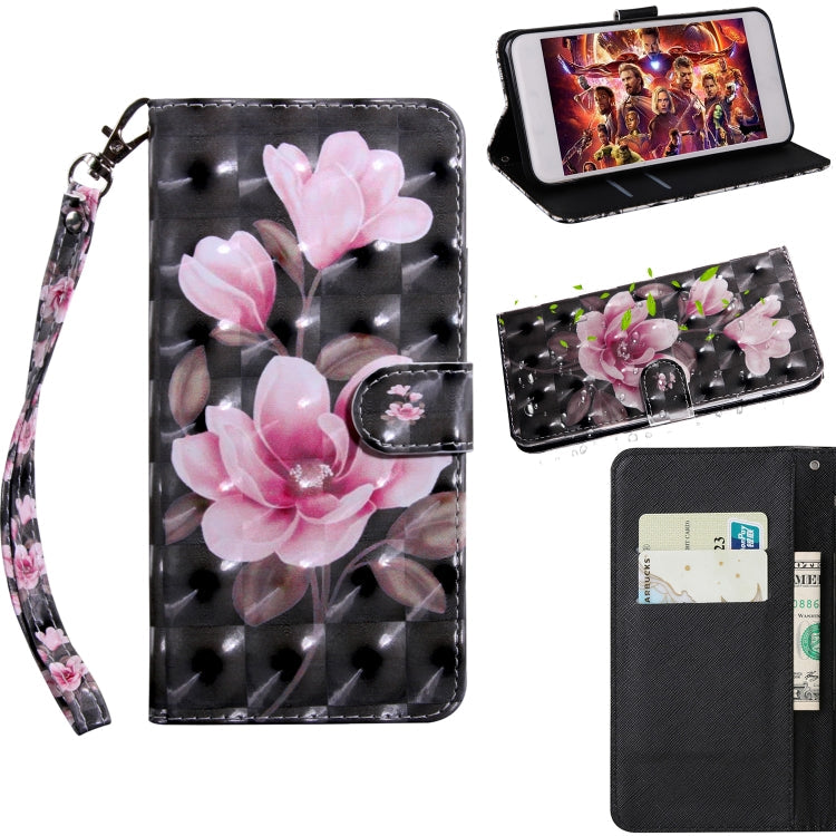 3D Painting Pattern Coloured Drawing Horizontal Flip TPU + PU Leather Case with Holder & Card Slots & Wallet, For Huawei Enjoy  9S, For Huawei Y5 2019
