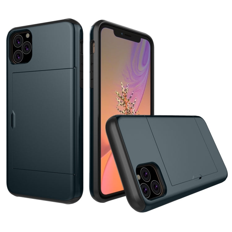 Shockproof Rugged Armor Protective Case with Card Slot, For iPhone 11 Pro