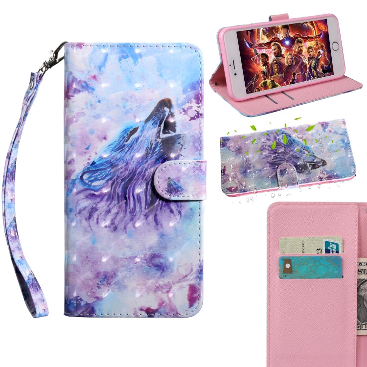 3D Painting Pattern Coloured Drawing Horizontal Flip TPU + PU Leather Case with Holder & Card Slots & Wallet, For Huawei Honor 10 Lite, For Huawei  P30 Pro