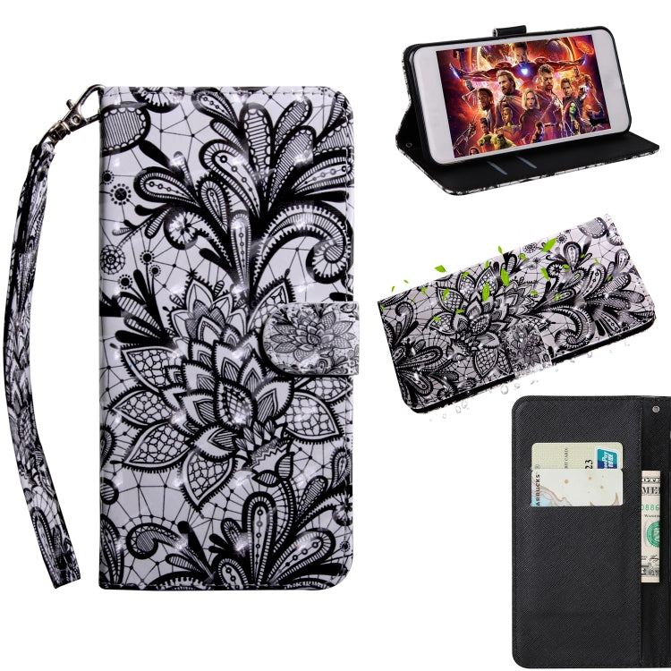 3D Painting Pattern Coloured Drawing Horizontal Flip TPU + PU Leather Case with Holder & Card Slots & Wallet, For Galaxy J8 2018, For Galaxy S10