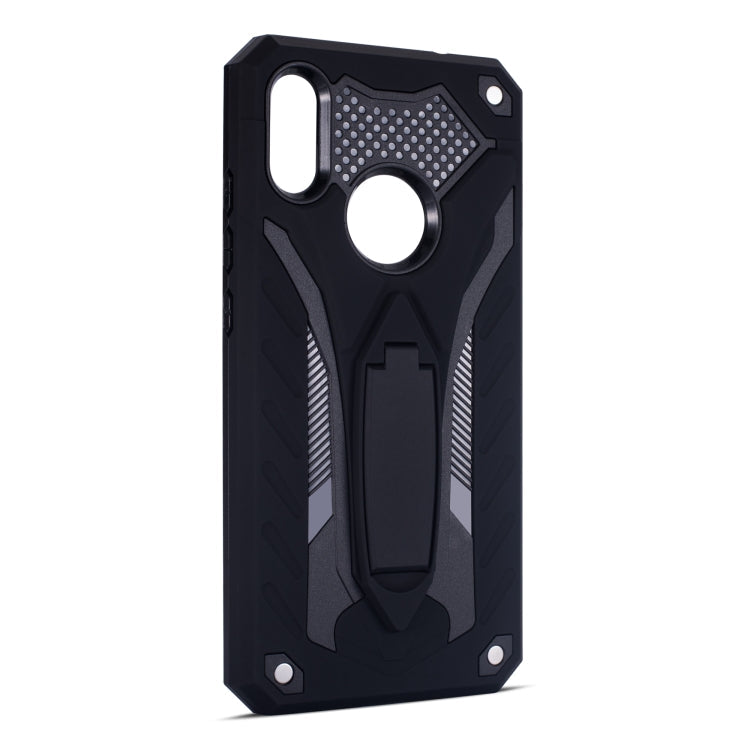 Shockproof TPU + PC Protective Case with Holder, For Xiaomi Redmi Note 7