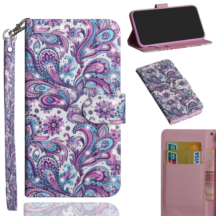 3D Painting Pattern Horizontal Flip TPU + PU Leather Case with Holder & Card Slots & Wallet, For Galaxy S10+, For Galaxy Note9