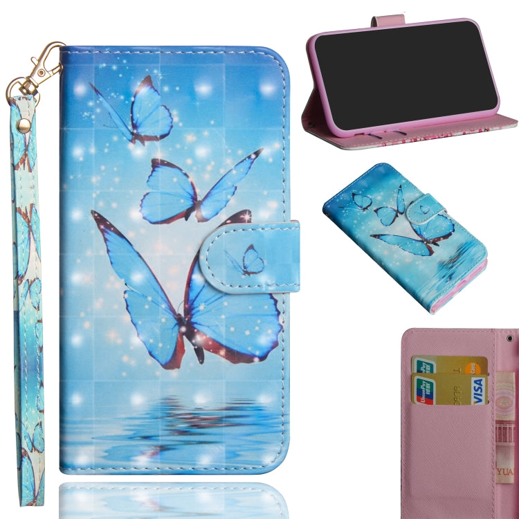 3D Painting Pattern Horizontal Flip TPU + PU Leather Case with Holder & Card Slots & Wallet, For Galaxy A20e, For Galaxy A40