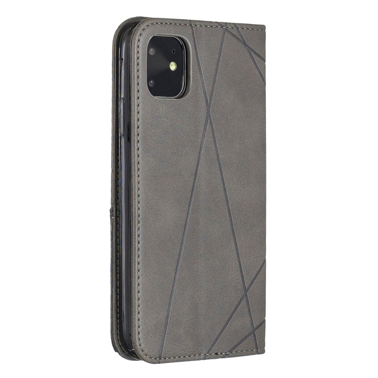 Rhombus Texture Horizontal Flip Magnetic Leather Case with Holder & Card Slots & Wallet, For iPhone 11