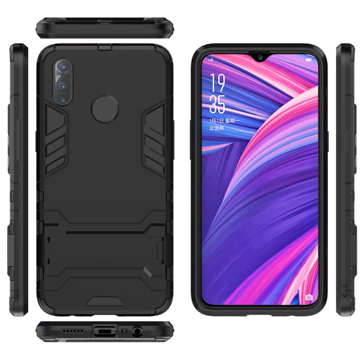 Shockproof PC + TPU Case with Holder for, For OPPO Realme 3, For Huawei Nova 5i Pro, For iPhone 11 Pro, For iPhone 11, For iPhone 11 Pro Max