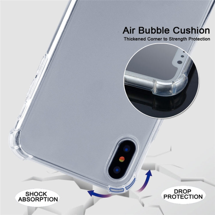 Four-Corner Anti-Fall Trasparent TPU Mobile Phone Case With Lanyard for iPhone, For iPhone 11 Pro