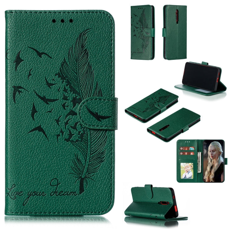 Feather Pattern Litchi Texture Horizontal Flip Leather Case with Wallet & Holder & Card Slots, For Xiaomi Redmi 7, For Xiaomi Redmi 7A, For Xiaomi Redmi K20, For Xiaomi Redmi Note 7