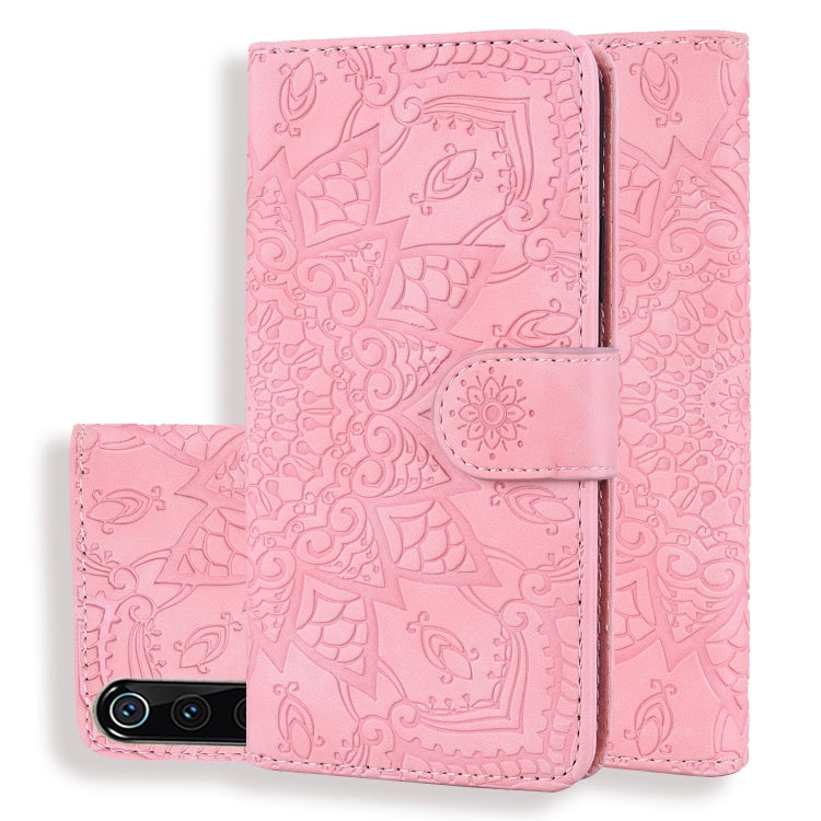 Calf Pattern Double Folding Design Embossed Leather Case with Wallet & Holder & Card Slots, for Xiaomi Mi 9
