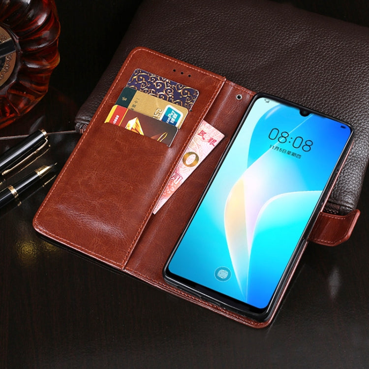 idewei Crazy Horse Texture Horizontal Flip Leather Case with Holder & Card Slots & Wallet, For Huawei nova 8 SE, For Huawei P smart 2021, For HTC Desire 20+