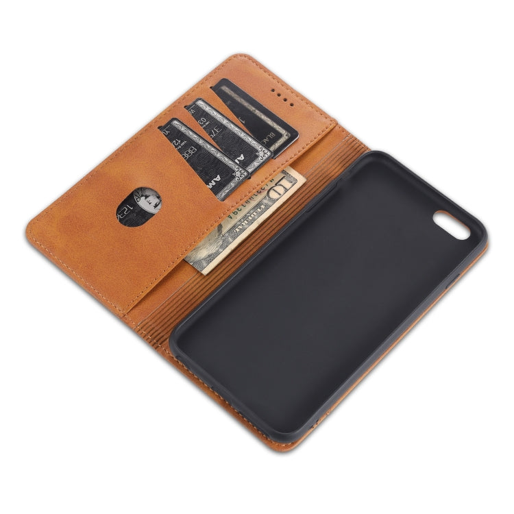AZNS Magnetic Calf Texture Horizontal Flip Leather Case with Card Slots & Holder & Wallet, For iPhone 6, For iPhone 6 Plus, For iPhone 8 / 7, For iPhone 8 Plus/7 Plus