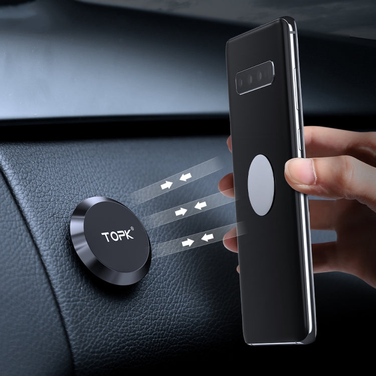 TOPK D21 Car Mobile Phone Holder Magnetic Universal In-car Phone Holder Stand, D21