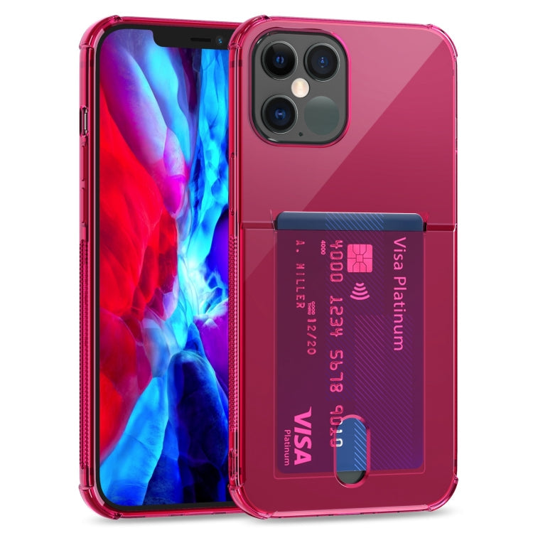 TPU Transparent Protective Case with Card Slots, For iPhone 12 Pro, For iPhone 12 Pro Max