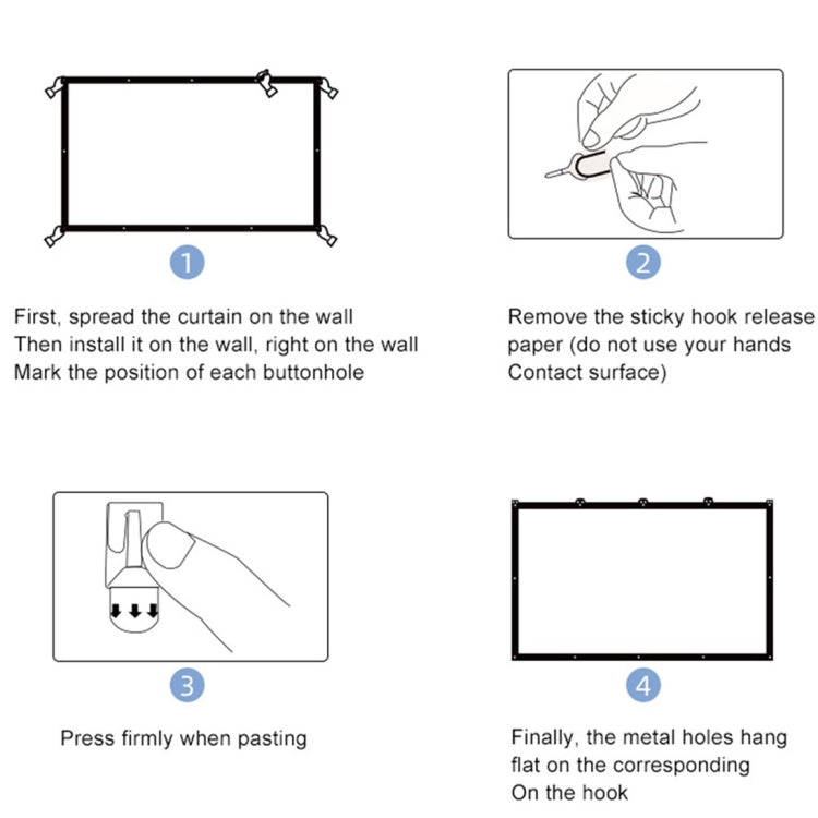 Folding Milk Silk Polyester Projector Film Curtain, 60 inch (16:9) Projection Area: 133 x 75cm, 60 inch (4:3) Projection Area: 120 x 90cm, 72 inch (16:9) Projection Area: 159 x 90cm, 72 inch (4:3) Projection Area: 146 x 110cm...