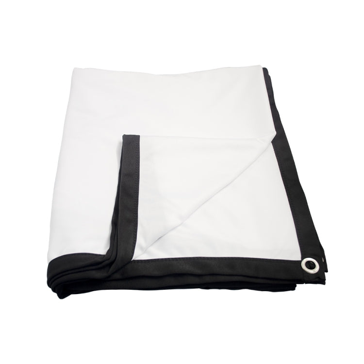 Folding Milk Silk Polyester Projector Film Curtain, 60 inch (16:9) Projection Area: 133 x 75cm, 60 inch (4:3) Projection Area: 120 x 90cm, 72 inch (16:9) Projection Area: 159 x 90cm, 72 inch (4:3) Projection Area: 146 x 110cm...