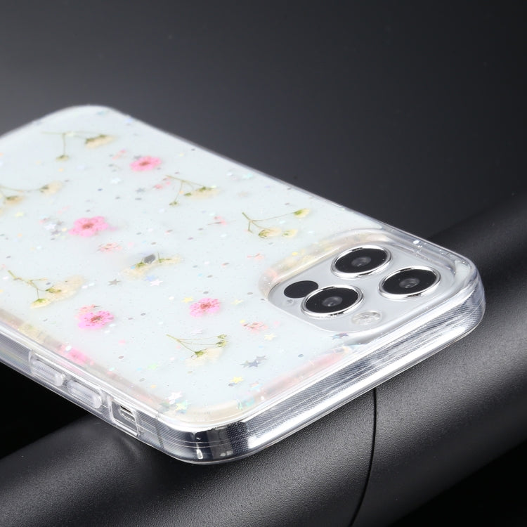 Gypsophila Flowers Pattern TPU Protective Case, For iPhone 12 / 12 Pro, For iPhone 12 Pro Max