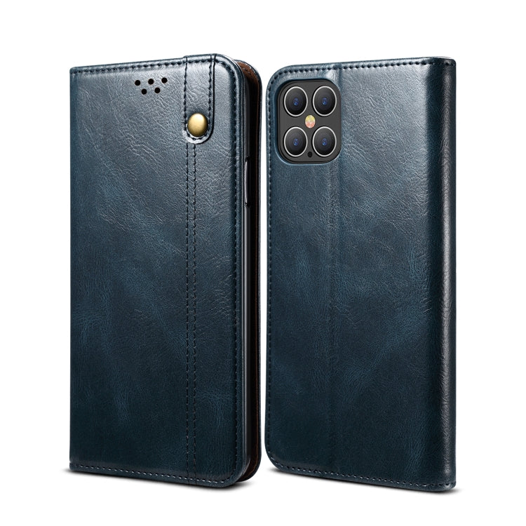 Simple Wax Crazy Horse Texture Horizontal Flip Leather Case with Card Slots & Wallet, For iPhone 11, For iPhone 11 Pro, For iPhone 11 Pro Max, For iPhone 12 mini, For iPhone 12 / 12 Pro, For iPhone 12 Pro Max